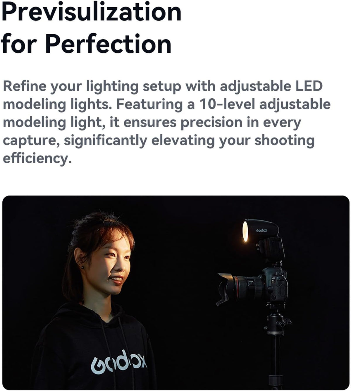 Godox V1S Professional Camera Flash Speedlite TTL Speedlight Round Head Wireless 2.4G Fresnel Zoom Compatible with Sony a7RII a7R a58 a99 ILCE6000L a7RIII a7R3 a9 a77II a77 a350 Camera for Photography - PuriLite