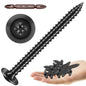 150Pcs #8 × 2" Black Screws for Wood, Phillips Truss Head Wood Screws, Quick Metal Self Tapping, Zinc Plated Steel, Truss Head Screws by Mywish - PuriLite