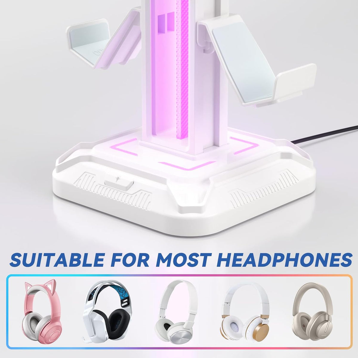 Purilite Select RGB Headphone &amp; Controller Stand - PuriLite