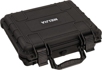 MEIJIA Portable Waterproof Protective Hard Case,Camera Case with Customizable Fit Foam Inserted, Elegant Black (9.17"x 7.56"x4.33") - PuriLite