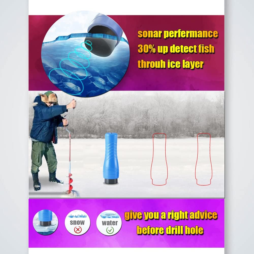 LUCKY Portable Fish Finder for Kayaks Hand held Depth Sounder Fish Detector Depth Finder Fish Finder ice Fishing Boat Fishing Gifts for Men Women - PuriLite