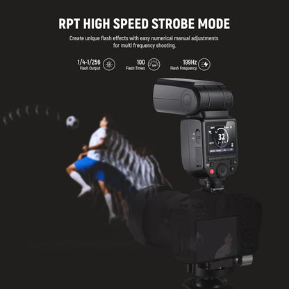 NEEWER Z880-C 2.4G 76Ws TTL Camera Flash Speedlite Compatible with Canon, Upgraded UI, Adjustable Modeling Lamp, TTL/M Quick Switch TCM Key, 1/8000s HSS 7.2V/3000mAh Battery 600 Full Power Flash - PuriLite
