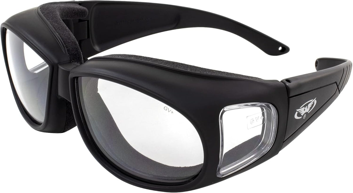 Outfitter clear motorcycle glasses. Over-Prescription glasses - PuriLite