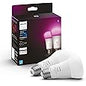 Philips Hue White and Colour Ambiance A19 E26 LED Smart Bulb, Bluetooth & Zigbee Compatible (Hue Hub Optional), Works with Alexa & Google Assistant A Certified for Humans Device (562785),3 Pack - PuriLite