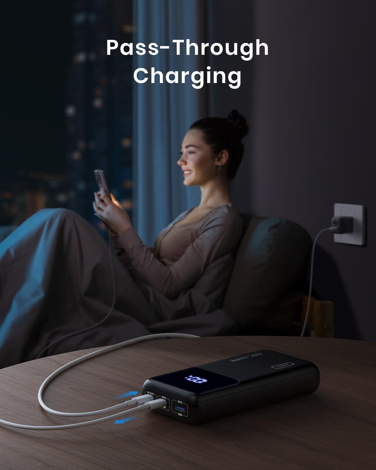 INIU Power Bank, 25000mAh 100W High Capacity USB C Laptop & Phone Portable Charger, Fast Charging Flight Cruise Ship Travel Essential Mini Battery Pack for College Students Travelers Boys Girls, Red - PuriLite