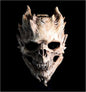 EJWCIG Full Head Skull Mask, Skeleton Mask for Men & Women - Deluxe Latex Helmet Cosplay Party Props - PuriLite