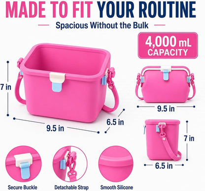 Women's large Jelly Bean Color Silicone Waterproof Beach Tote Bag
