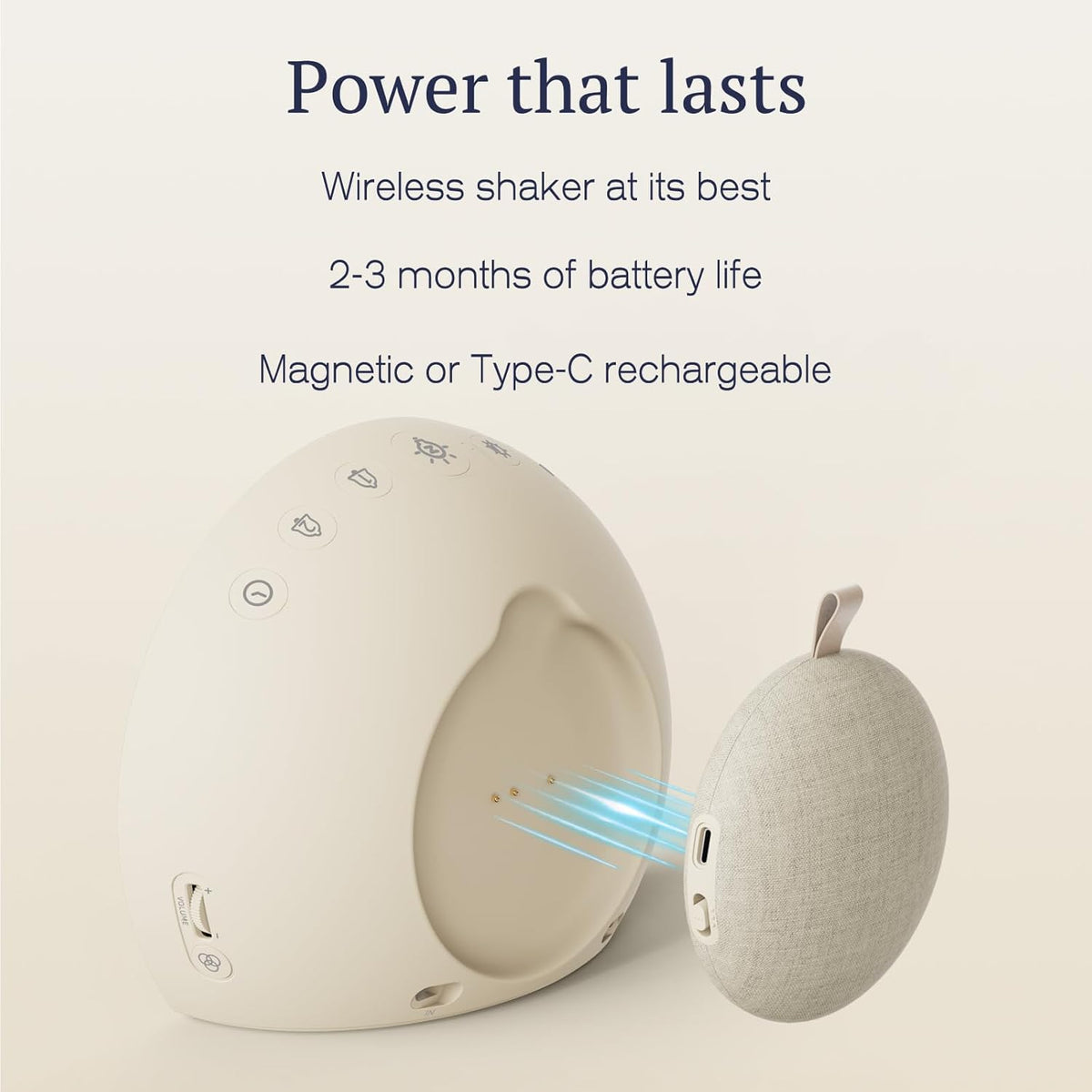 ANJANK Loud Alarm Clock with Wireless Bed Shaker, Vibrating Dual Alarm with Light Wake Up for Heavy Sleepers & Hearing Impaired, 9-Color Night Light, 5 Sounds, 0-100% Dimmer, USB Charger, Bedroom - PuriLite
