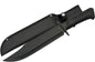 SZCO SUPPLIES 15" Outdoor Survival Black Tech Bowie Blade Knife - PuriLite