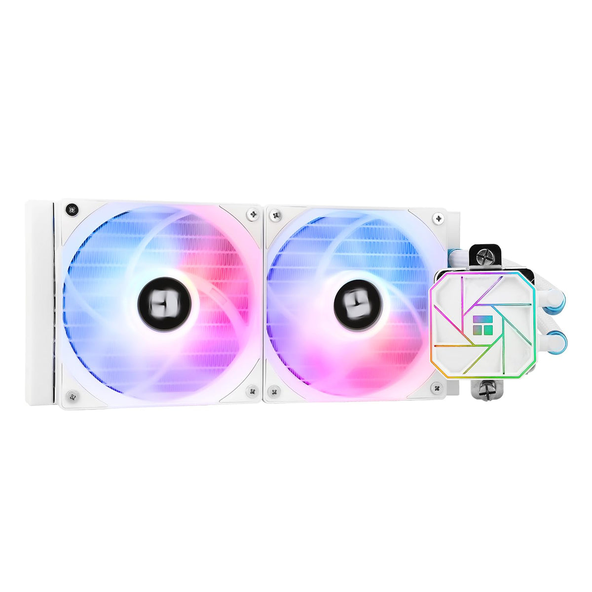 Thermalright Aqua Elite 240 V3 Liquid CPU Cooler, AIO Pump Head Speed up to 3300RPM, TL-C12B-S V2×2 PWM Fans,for AMD/AM4/AM5, Intel LGA1150/1151/1200/2011/1700, Computer CPU Aio Cooler - PuriLite