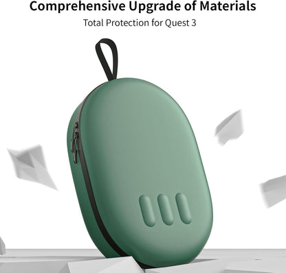 ANNAPRO Carrying Case for Meta Quest 3/Quest 2/Vision Pro, Compatible with Battery Elite Strap, Controllers and Other Accessories, Hard Shell Case and Superior Protection for Travel, Grey - PuriLite
