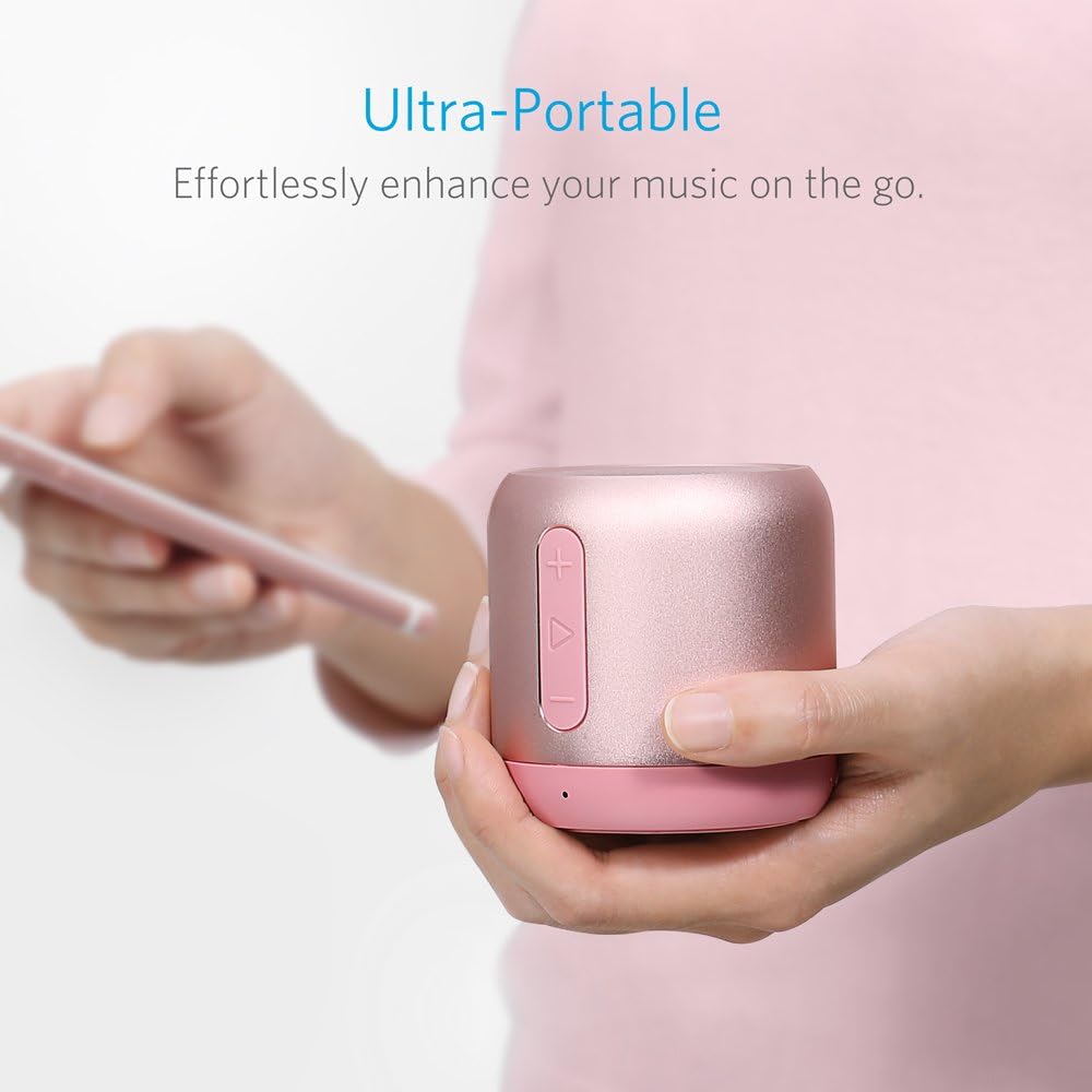 Anker SoundCore mini, Super-Portable Bluetooth Speaker with 15-Hour Playtime, 66-Foot Bluetooth Range, Enhanced Bass, Noise-Cancelling Microphone - PuriLite