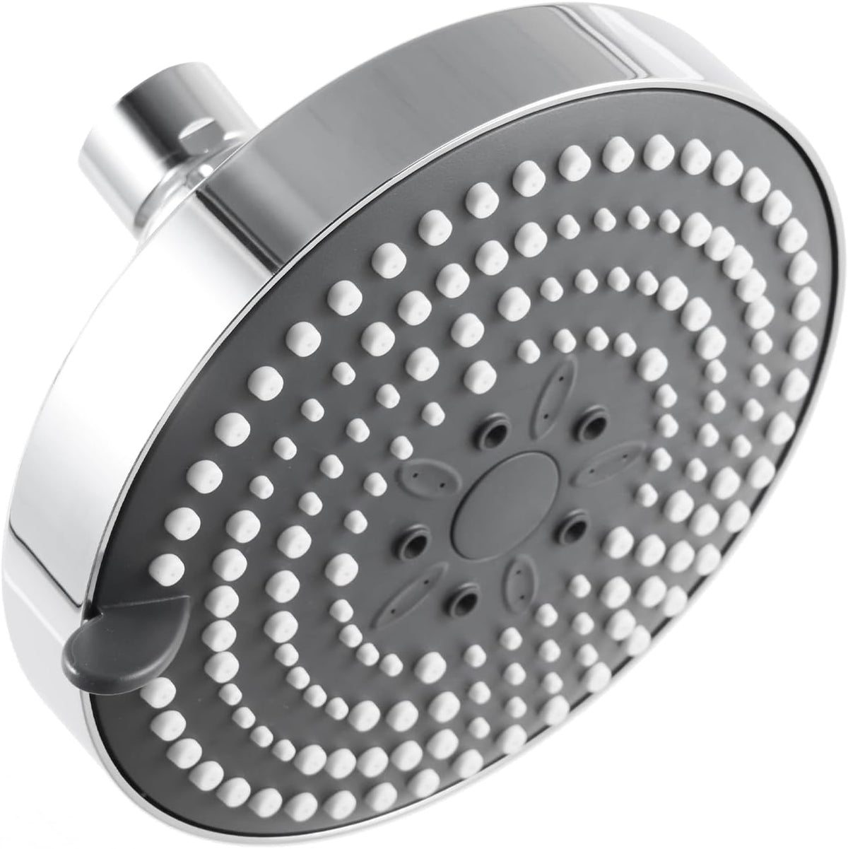 OFFO Shower Head, High Pressure Shower Head with 6 Mode, Fixed Showerheads for Strong Water Flow & Relaxing Shower Experience, Chrome - PuriLite