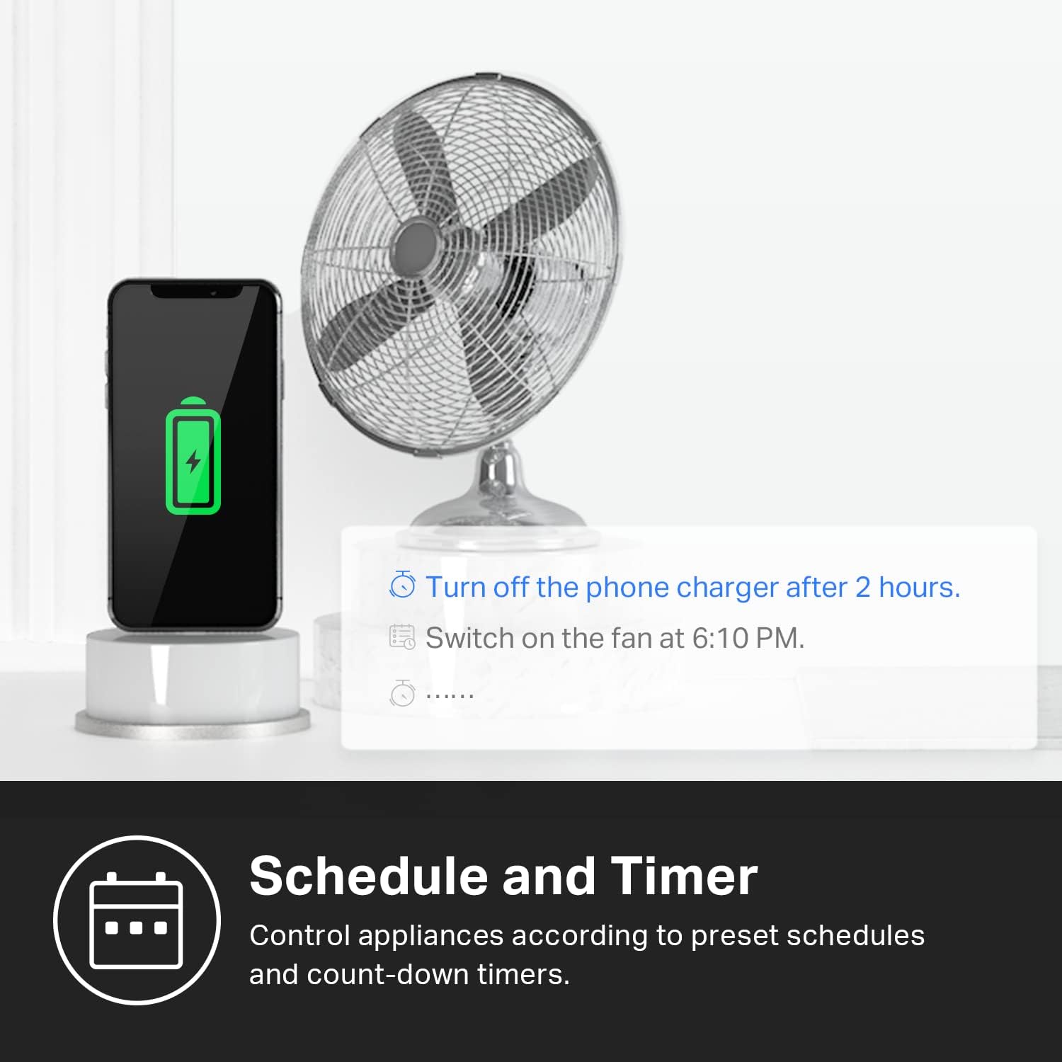 Kasa Smart Plug Mini by TP-Link (HS103P2) - Smart Home WiFi Outlet Works with Alexa, Echo and Google Home, No Hub Required, Remote Control, 2.4GHz WiFi Required, 15 Amp, UL Certified, 2-Pack, White - PuriLite