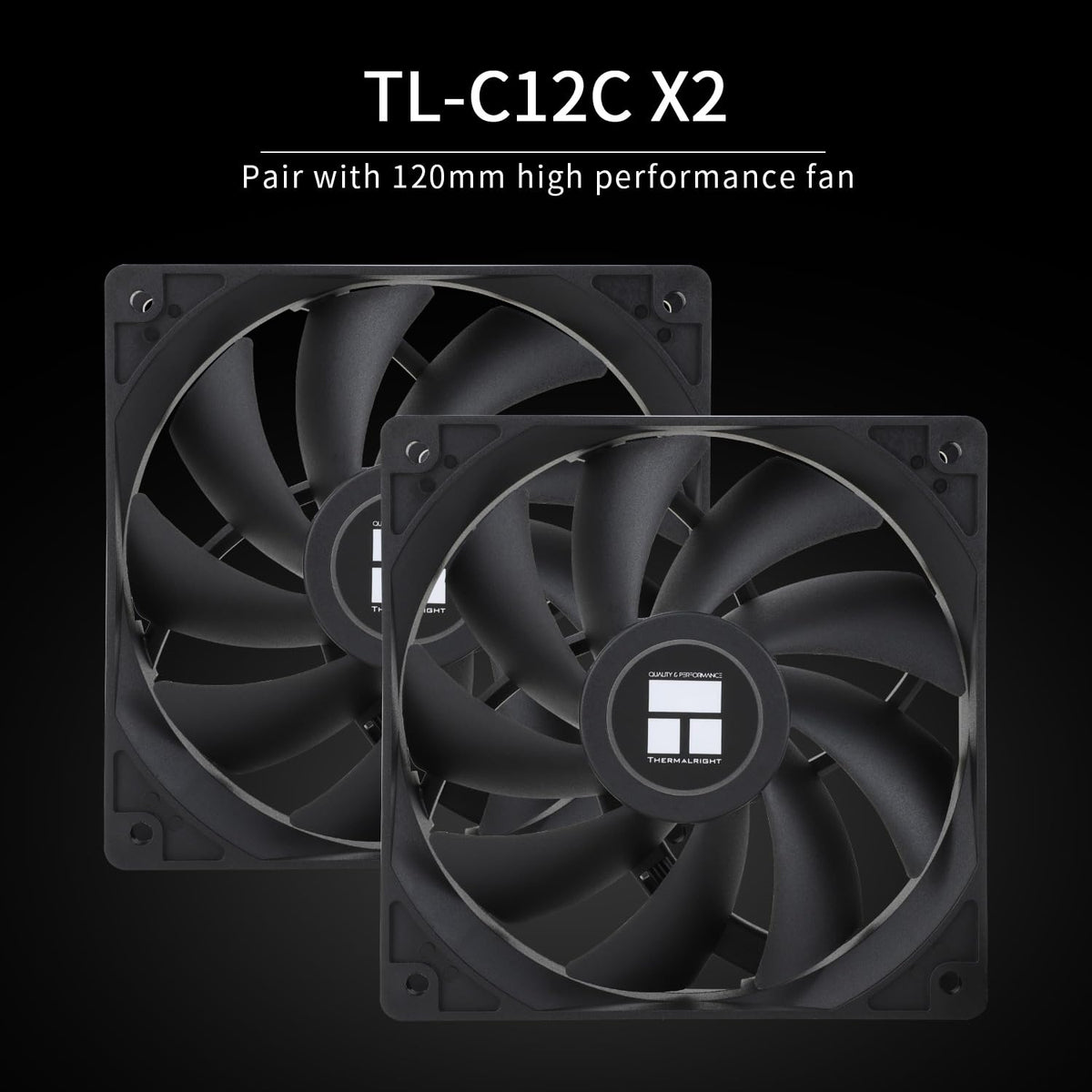 Thermalright Peerless Assassin 120 SE Black CPU Cooler, 6 Heat Pipes AGHP Technology, Dual 120mm PWM Fans, 1550RPM Speed, for AM4/AM5 and Intel LGA 1700/1851/115X/1200,Computer CPU Cooling - PuriLite