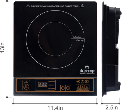 Duxtop 1800W Portable Induction Cooktop Countertop Burner, Gold 8100MC/BT-180G3 - PuriLite
