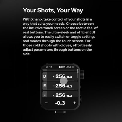 GODOX X3-S 2.4G Wireless Flash Trigger Transmitter TTL Autoflash with Large OLED Touchscreen Multiple Flash Modes with USB Port 32 Channels 16 Groups Compatible with Sony Cameras - PuriLite