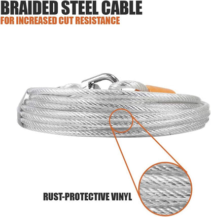 BV Pet Small Tie Out Cable for Dog up to 35 Pound, 25-Feet - PuriLite