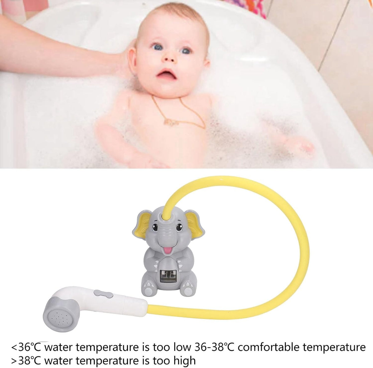 Baby Water Spray Head, Thermometer Adjustable Hose Kids Bath Shower Head IPX7 Waterproof for Bathtub () - PuriLite