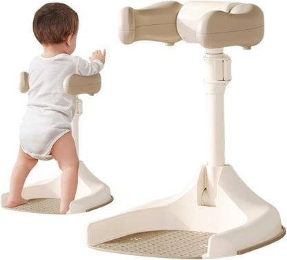 Baby Shower Stand, Adjustable Height & Non Slip Baby Bath Support With Safety Lock, Foldable & Portable Toddler Shower Stand For Kids 6 Months+ - PuriLite