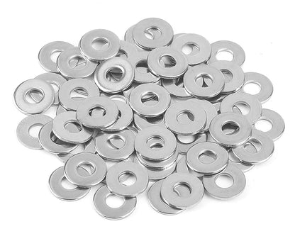 1/4" Stainless Flat Washer, 5/8" Outside Diameter, 18-8(304) Stainless Steel Washers Flat (100 Pcs) - PuriLite