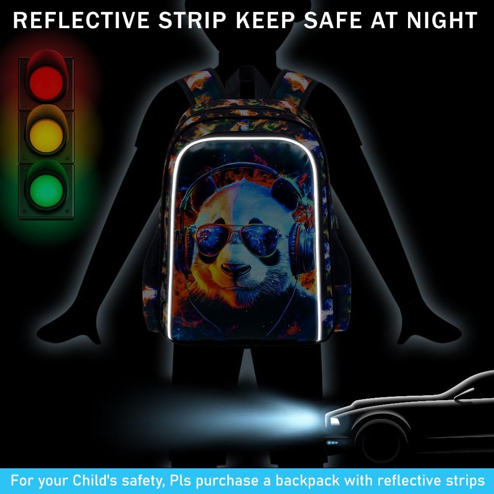 3pcs Backpack for Boys and Girls, 16” Kids Kindergarten Bookbag with Lunch Box, Cute Elementary Backpacks for Boy Girl - PuriLite