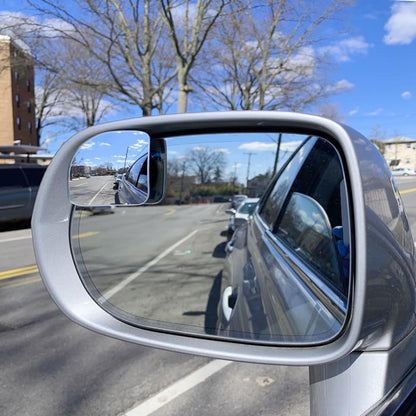 Ampper Blind Spot Mirror, 2" Round HD Glass Frameless Convex Rear View Mirror, Pack of 2 - PuriLite