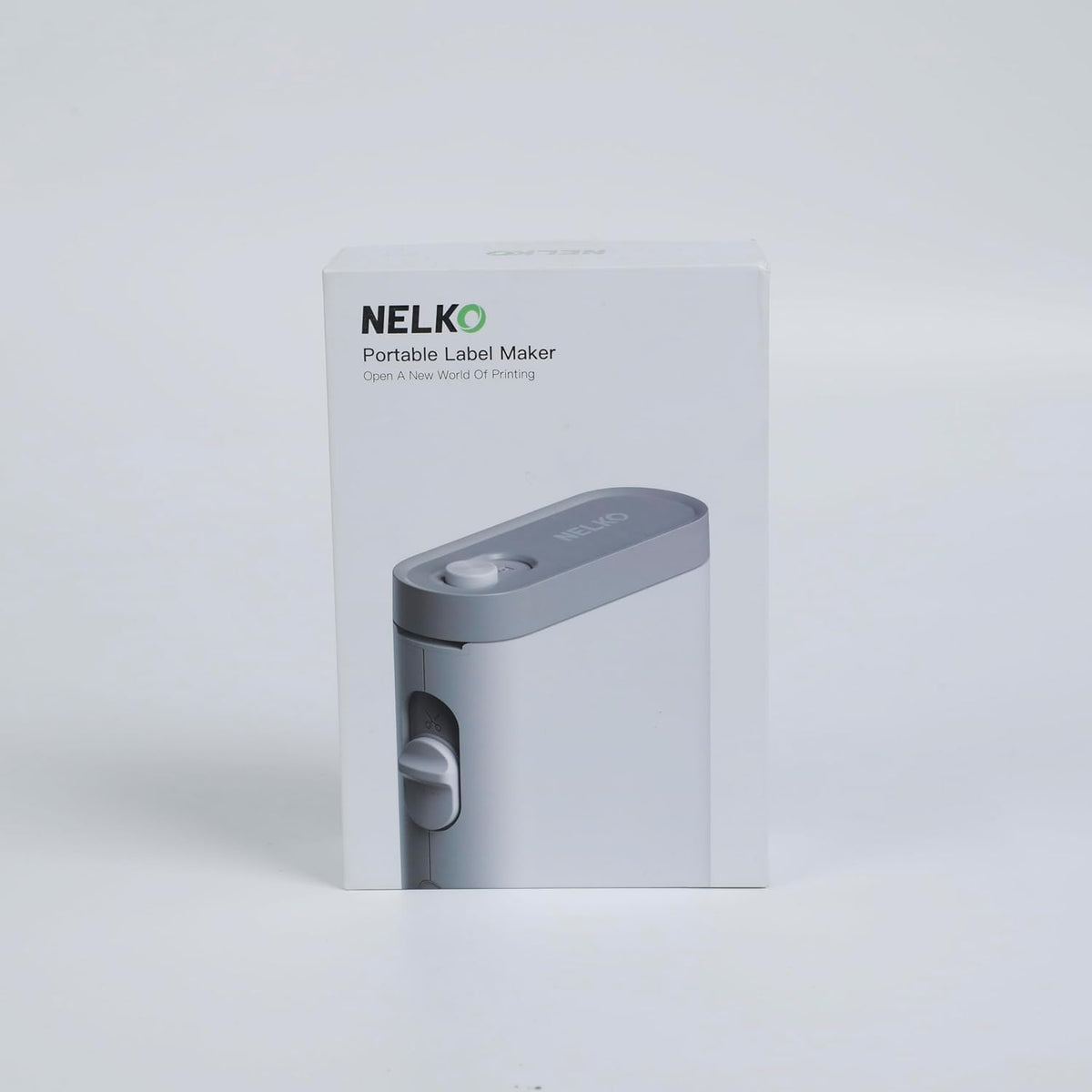 Nelko Label Maker Machine with Tape, P21 Portable Bluetooth Label Printer, Wireless Built-in Cutter Sticker Maker Mini Label Makers with Multiple Templates for School Organizing Office Home, White - PuriLite