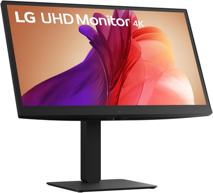 LG 27" 27BA45U-B 27" Ultrafine UHD (3840 x 2160) 4K IPS Monitor – 5ms 60Hz HDR10, DCI-P3 90%, Tilt/Height/Swivel/Pivot Adjustment, HDMI & DisplayPort, Eye Comfort, Black - PuriLite