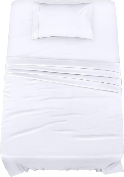 Utopia Bedding Queen Bed Sheet Set - 4 Piece Bedding - Soft Brushed Microfiber Fabric - Shrinkage & Fade Resistant - Easy Care (White) - PuriLite