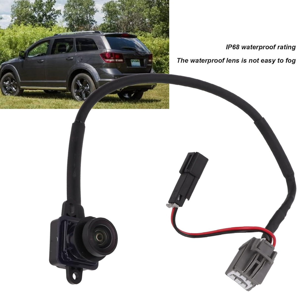 Rear View Reverse Camera Safe Parking Assist Camera 56054158ab Clear Image Ip68 Waterproof Replacement Journey 2011-2020 - PuriLite