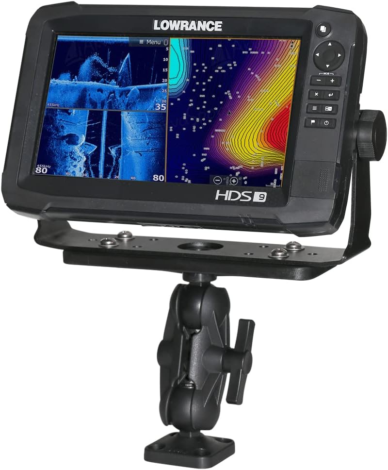 Scotty 0163 Ball-Mount Fish Finder and Universal Mounting Plate - PuriLite