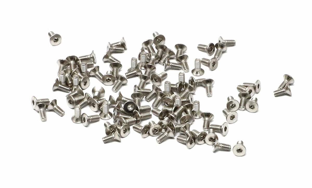 iexcell 5 Pcs M8 x 80mm Thread Pitch 1.25 mm Stainless Steel 304 Hex Socket Flat Head Cap Screws Bolts Kit - PuriLite