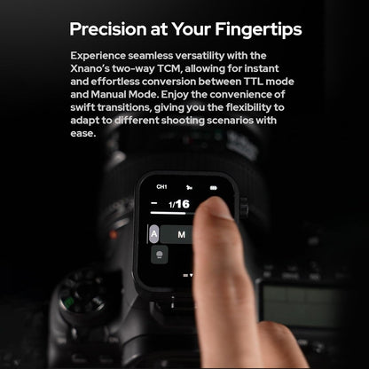 GODOX X3-S 2.4G Wireless Flash Trigger Transmitter TTL Autoflash with Large OLED Touchscreen Multiple Flash Modes with USB Port 32 Channels 16 Groups Compatible with Sony Cameras - PuriLite