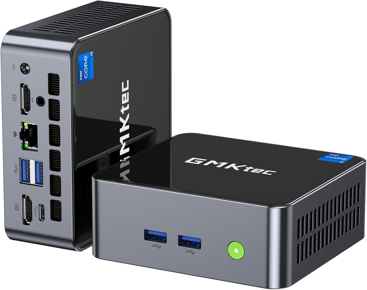 GMKtec Mini PC Intel Core i9 12900HK(14C/20T 5.0 GHz) W11 Pro, Desktop Computer 32GB DDR4 RAM+1TB NVMe SSD, Triple 4K Display, WiFi 6, BT5.2, USB-C M3 Plus - PuriLite