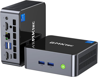 GMKtec Mini PC Intel Core i9 12900HK(14C/20T 5.0 GHz) W11 Pro, Desktop Computer 32GB DDR4 RAM+1TB NVMe SSD, Triple 4K Display, WiFi 6, BT5.2, USB-C M3 Plus - PuriLite