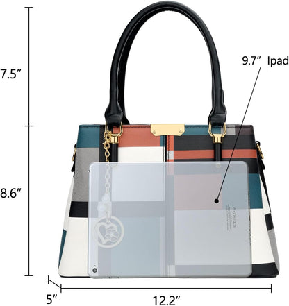 KKXIU Trendy Tote Bag for Women Lightweight Oxford Big Capacity Shoulder Purses and Handbags - PuriLite