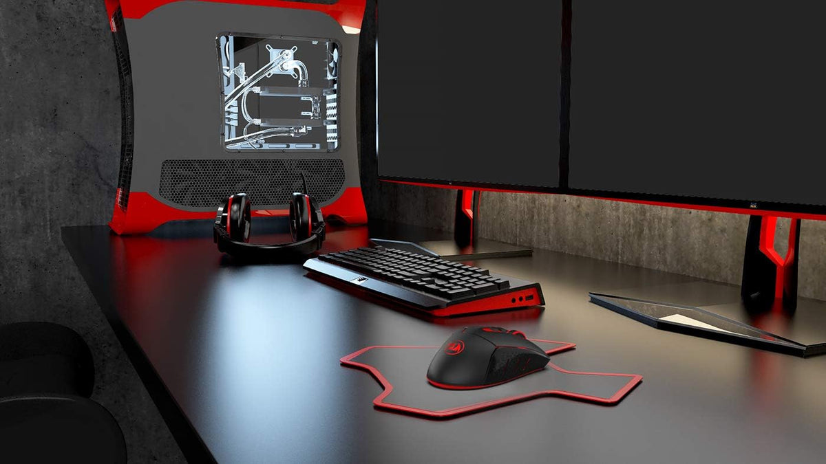 Redragon M690-1 2400 DPI Optical 2.4G Wireless Gaming Mouse, 5 Adjustable DPI Levels Portable Gaming & Office Mice with 8 Buttons and USB Receiver for Desktop, MacBook, Notebook, PC, Laptop, Computer - PuriLite