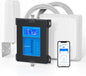 ANNTLENT Cell Phone Signal Booster for House 3G 4G LTE 5G Compatible with All Carriers on Band 25/2/66/4/7/5/12/17, Cell Booster with Omni Antenna and LCD Display, APP Adjust | ISED Approved - PuriLite