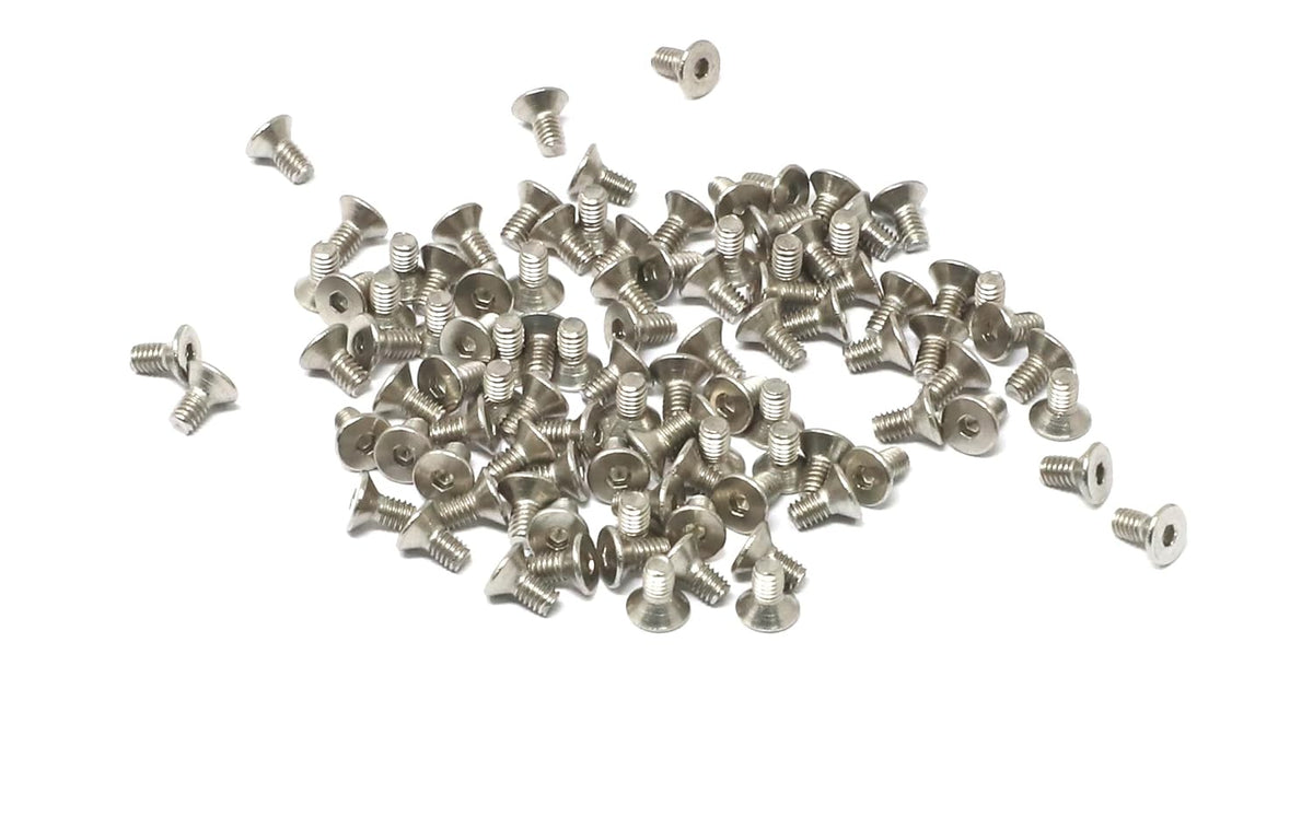 iexcell 5 Pcs M8 x 80mm Thread Pitch 1.25 mm Stainless Steel 304 Hex Socket Flat Head Cap Screws Bolts Kit - PuriLite