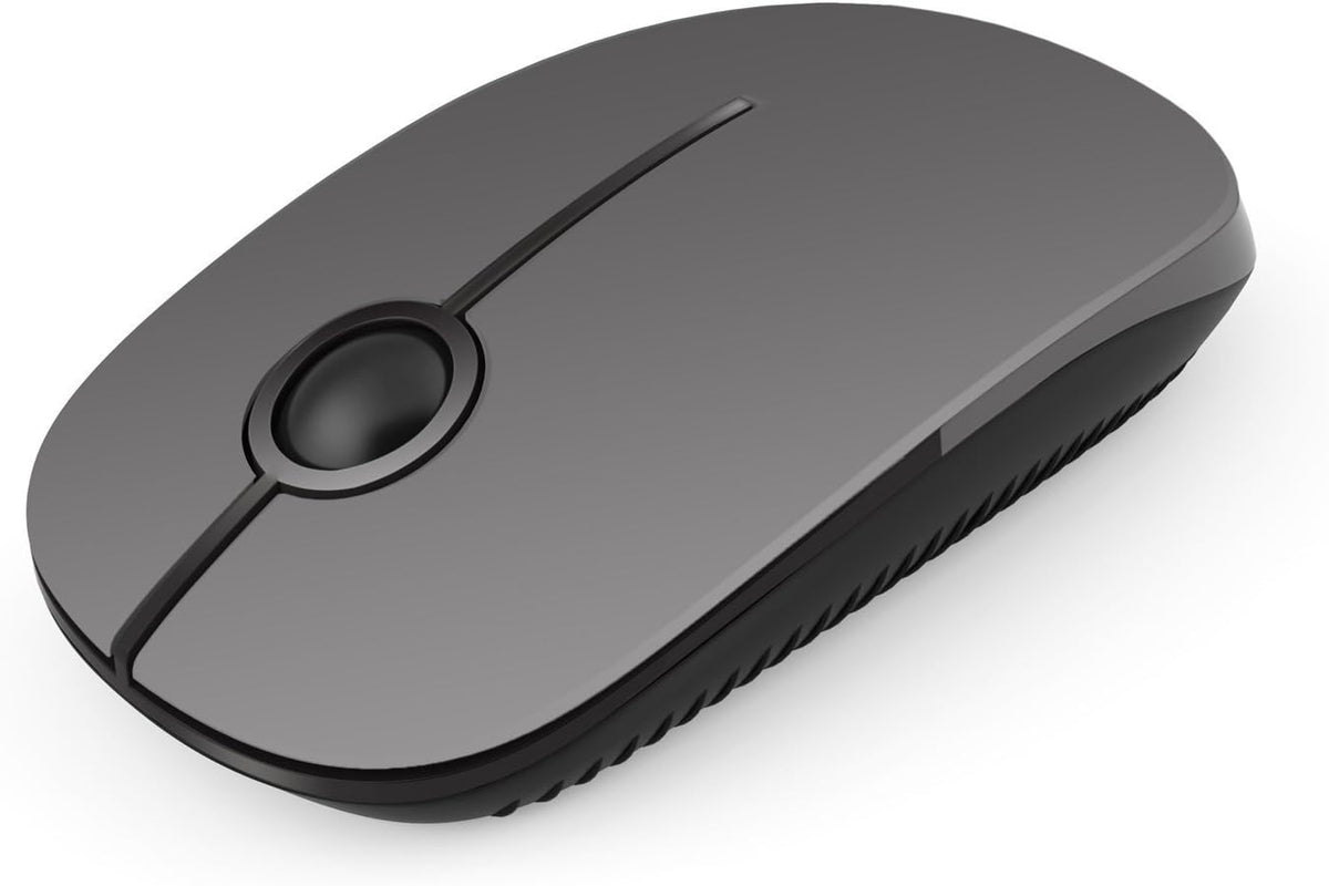 Wireless Mouse, Vssoplor 2.4G Slim Portable Computer Mice with Nano Receiver for Notebook, PC, Laptop, Computer (Black and Sapphire Blue) - PuriLite