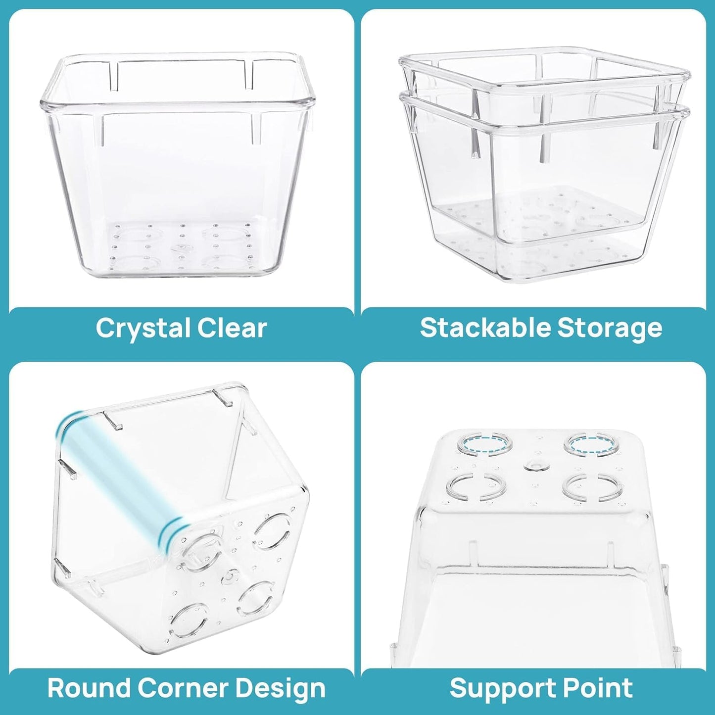 Purilite Select Clear Drawer Organizer Set - PuriLite