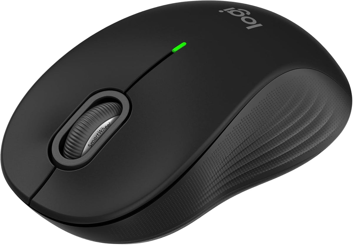 Logitech Signature M650 L Full Size Wireless Mouse - For Large Sized Hands, 2-Year Battery, Silent Clicks, Customizable Side Buttons, Bluetooth, for PC/Mac/Multi-Device/Chromebook - Black - PuriLite
