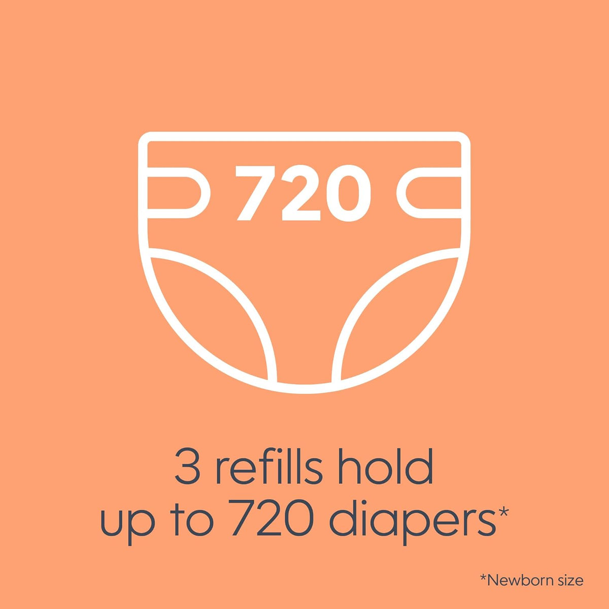 Diaper Genie Max Fresh Clean Laundry Scent Diaper Disposal Pail Refills, Pack Of 3 - PuriLite