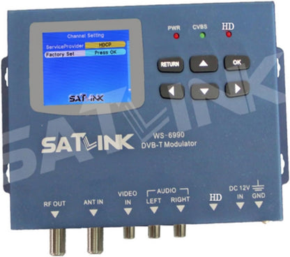 WS-6990 1080p Terrestrial 1 Route DVB-T DVB-C ISDBT ISDB-T Modulator H.264 WS6990 Digital Finder Meter Vs ST-6503 - PuriLite