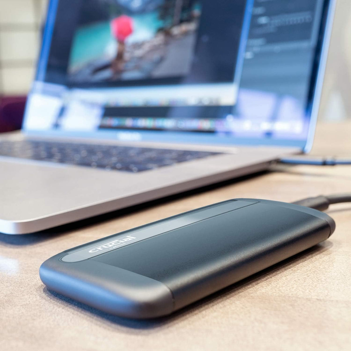 Crucial X9 4TB Portable SSD, Up to 1050MB/s, USB 3.2 USB-C, External Solid State Drive, Compatible with Windows, Mac, & Android, Reliable Storage for Games, Files, & Backups, Black - CT4000X9SSD902 - PuriLite