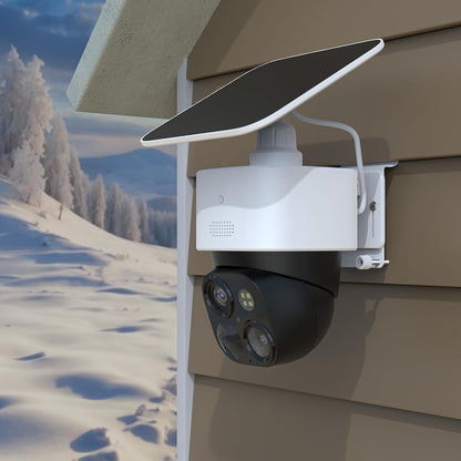 OkeMeeo No-Drill Vinyl Siding Mount for Eufy SoloCam S340, Solocam E30 and 4G LTE Cam S330(White, 1 Pack) - PuriLite