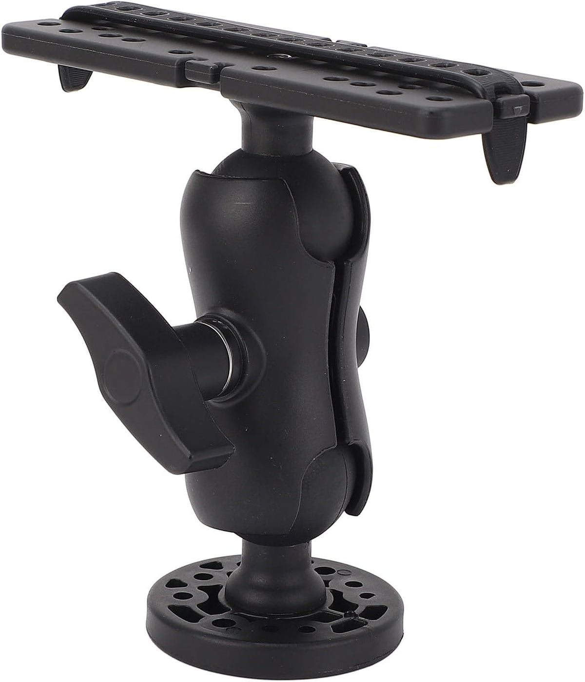 ZAWELIYO Fish Finder Mount Holder Rack 360 Degree Rotatable Height Adjustable Shock for Kayaks Canoes Accessories - PuriLite