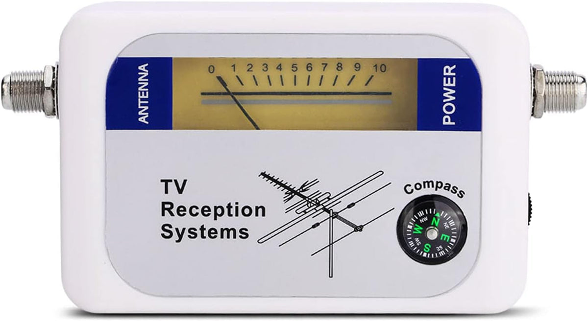 Mini Finder Digital TV Strength Meter Detector Receiver with Backlight. Elegant Exterior, Excellent Sensitivity for Remote Satellite Antennas - PuriLite