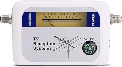 Mini Finder Digital TV Strength Meter Detector Receiver with Backlight. Elegant Exterior, Excellent Sensitivity for Remote Satellite Antennas - PuriLite